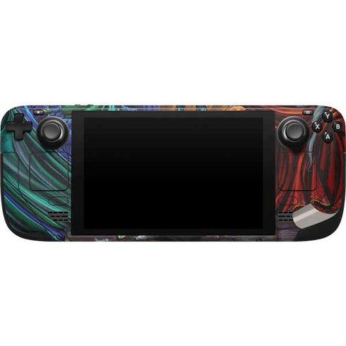Ed Beard Jr. Dragon and Wizard Playing Chess Steam Deck Handheld Gaming Computer Skin